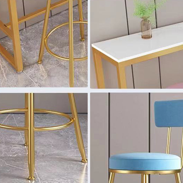 Faux Marble Counter Height Pub Set 1/2/5 Pieces Pub Table Set Clearhalo 'Bar Furniture' 'furn' 'furn_home_bar_bar_sets' 'Furniture' 'Home Bars & Bar Sets' 'home_bar_bar_sets' 'Kitchen & Dining Furniture' 6612124