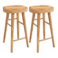Industrial Style Bar Set 1/2/9 Pieces Solid Wood Rectangle Pub Dining Set for Indoor Wood 29"H Stools (Set of 2) Clearhalo 'Bar Furniture' 'furn' 'furn_home_bar_bar_sets' 'Furniture' 'Home Bars & Bar Sets' 'home_bar_bar_sets' 'Kitchen & Dining Furniture' 6612137