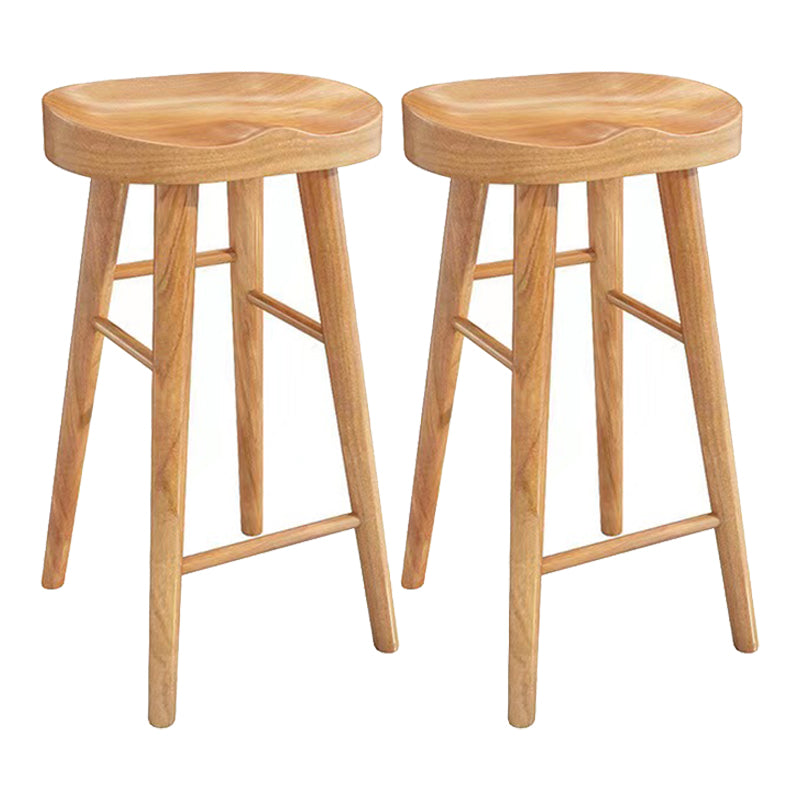 Industrial Style Bar Set 1/2/9 Pieces Solid Wood Rectangle Pub Dining Set for Indoor Wood 29"H Stools (Set of 2) Clearhalo 'Bar Furniture' 'furn' 'furn_home_bar_bar_sets' 'Furniture' 'Home Bars & Bar Sets' 'home_bar_bar_sets' 'Kitchen & Dining Furniture' 6612137