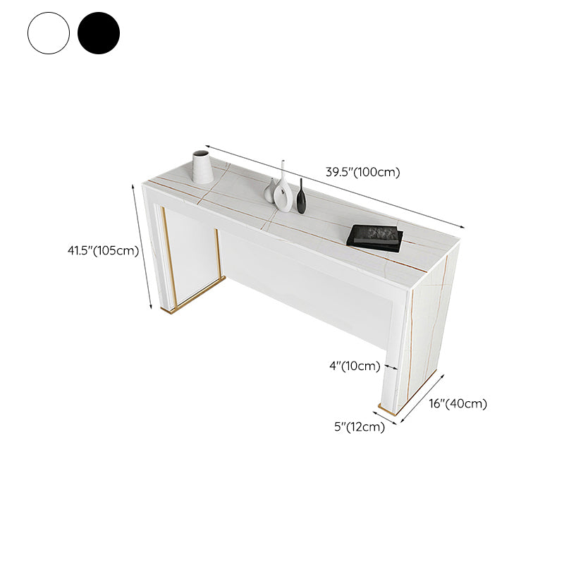Contemporary Stone Pub Dining Set 1/2/3 Pieces Counter Table with Upholstered Stools Clearhalo 'Bar Furniture' 'furn' 'furn_home_bar_bar_sets' 'Furniture' 'Home Bars & Bar Sets' 'home_bar_bar_sets' 'Kitchen & Dining Furniture' 6612221