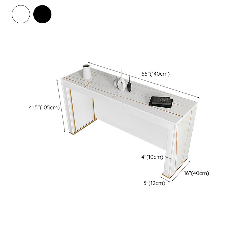 Contemporary Stone Pub Dining Set 1/2/3 Pieces Counter Table with Upholstered Stools Clearhalo 'Bar Furniture' 'furn' 'furn_home_bar_bar_sets' 'Furniture' 'Home Bars & Bar Sets' 'home_bar_bar_sets' 'Kitchen & Dining Furniture' 6612223