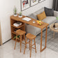 Brown Bar Stool and Table Set 1/3 Pieces Solid Wood Pub Dining Set 3 Pieces: Table, 2 Stools Clearhalo 'Bar Furniture' 'furn' 'furn_home_bar_bar_sets' 'Furniture' 'Home Bars & Bar Sets' 'home_bar_bar_sets' 'Kitchen & Dining Furniture' 6612336