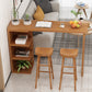 Brown Bar Stool and Table Set 1/3 Pieces Solid Wood Pub Dining Set Clearhalo 'Bar Furniture' 'furn' 'furn_home_bar_bar_sets' 'Furniture' 'Home Bars & Bar Sets' 'home_bar_bar_sets' 'Kitchen & Dining Furniture' 6612338