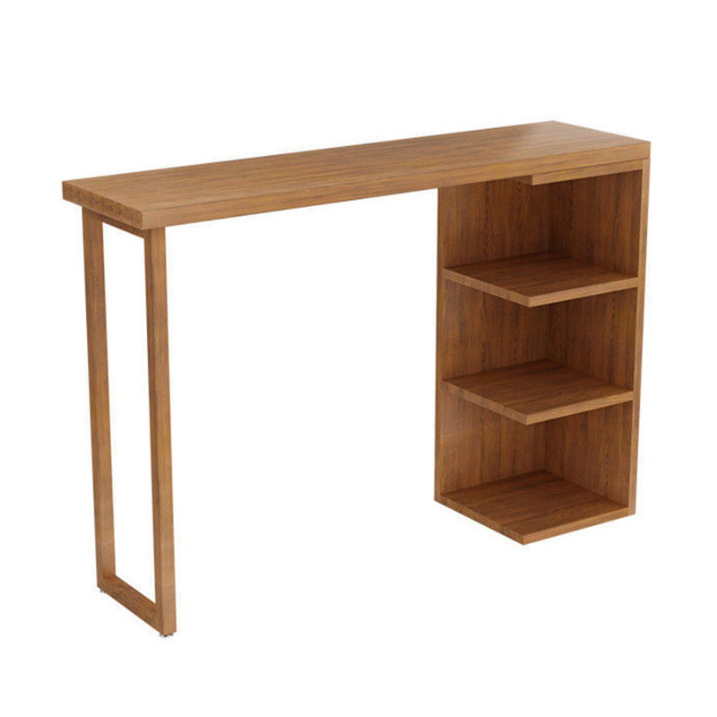 Brown Bar Stool and Table Set 1/3 Pieces Solid Wood Pub Dining Set Clearhalo 'Bar Furniture' 'furn' 'furn_home_bar_bar_sets' 'Furniture' 'Home Bars & Bar Sets' 'home_bar_bar_sets' 'Kitchen & Dining Furniture' 6612339
