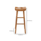 Brown Bar Stool and Table Set 1/3 Pieces Solid Wood Pub Dining Set Clearhalo 'Bar Furniture' 'furn' 'furn_home_bar_bar_sets' 'Furniture' 'Home Bars & Bar Sets' 'home_bar_bar_sets' 'Kitchen & Dining Furniture' 6612343