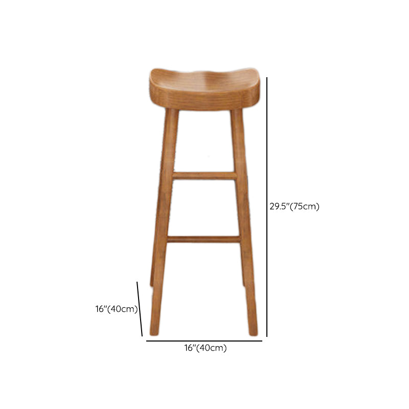 Brown Bar Stool and Table Set 1/3 Pieces Solid Wood Pub Dining Set Clearhalo 'Bar Furniture' 'furn' 'furn_home_bar_bar_sets' 'Furniture' 'Home Bars & Bar Sets' 'home_bar_bar_sets' 'Kitchen & Dining Furniture' 6612343