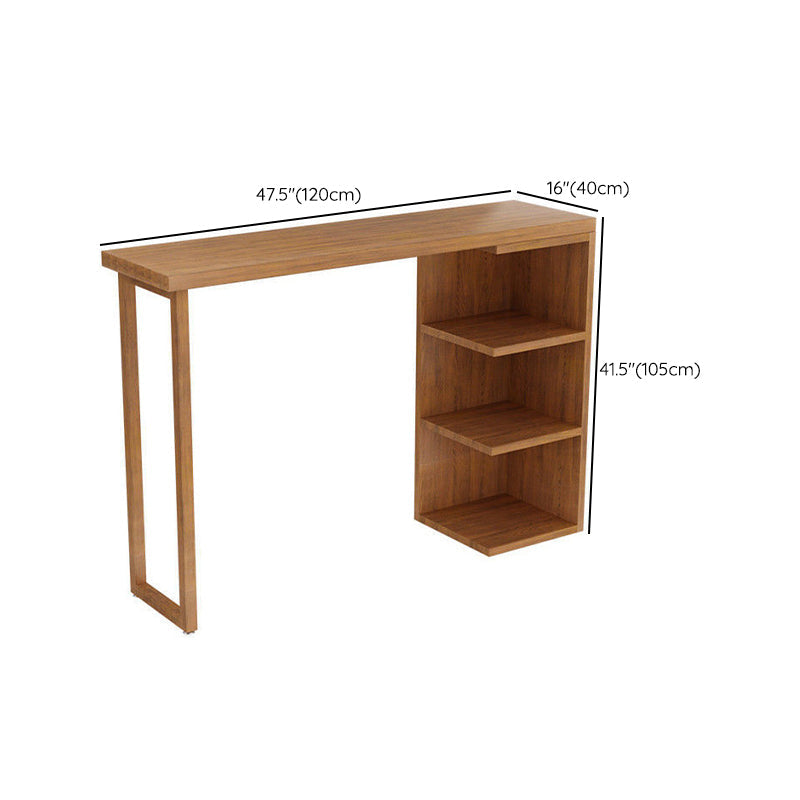 Brown Bar Stool and Table Set 1/3 Pieces Solid Wood Pub Dining Set Clearhalo 'Bar Furniture' 'furn' 'furn_home_bar_bar_sets' 'Furniture' 'Home Bars & Bar Sets' 'home_bar_bar_sets' 'Kitchen & Dining Furniture' 6612344