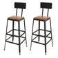 Contemporary Solid Wood Bar Set 1/2/4 Pieces Rectangle Pub Dining Set for Indoor Black 30"H Stools (Set of 2) Clearhalo 'Bar Furniture' 'furn' 'furn_home_bar_bar_sets' 'Furniture' 'Home Bars & Bar Sets' 'home_bar_bar_sets' 'Kitchen & Dining Furniture' 6612352