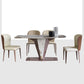 Glossy White Dining Table Set 1/4/5 Pieces Metal Base Table with Leather Chairs Clearhalo 'Dining Room Sets' 'Dining Tables & Seating' 'dining_room_set' 'furn' 'furn_dining_room_set' 'Furniture' 'Kitchen & Dining Furniture' 6612385