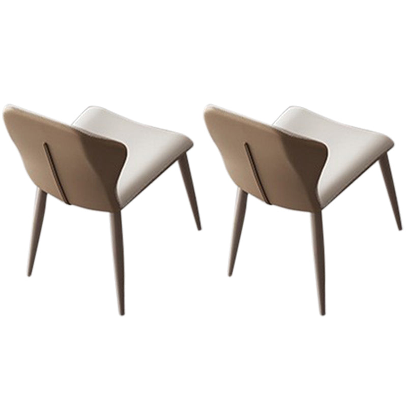 Glam Style Rectangle Table Set 1/2/5/7 Pieces Dining Set with Metal Legs 2 Beige Chairs Clearhalo 'Dining Room Sets' 'Dining Tables & Seating' 'dining_room_set' 'furn' 'furn_dining_room_set' 'Furniture' 'Kitchen & Dining Furniture' 6612412