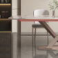 Glam Style Rectangle Table Set 1/2/5/7 Pieces Dining Set with Metal Legs Clearhalo 'Dining Room Sets' 'Dining Tables & Seating' 'dining_room_set' 'furn' 'furn_dining_room_set' 'Furniture' 'Kitchen & Dining Furniture' 6612418
