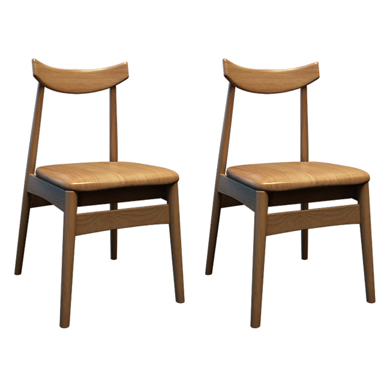 Moderne eetgelegenheid 1/2/4 PCS Massieve houten eettafel en stoelen in bruin