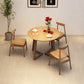 Moderne eetgelegenheid 1/2/4 PCS Massieve houten eettafel en stoelen in bruin