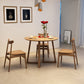 Moderne eetgelegenheid 1/2/4 PCS Massieve houten eettafel en stoelen in bruin