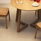 Moderne eetgelegenheid 1/2/4 PCS Massieve houten eettafel en stoelen in bruin
