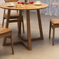 Moderne eetgelegenheid 1/2/4 PCS Massieve houten eettafel en stoelen in bruin
