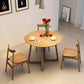 Moderne eetgelegenheid 1/2/4 PCS Massieve houten eettafel en stoelen in bruin