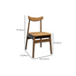 Moderne eetgelegenheid 1/2/4 PCS Massieve houten eettafel en stoelen in bruin