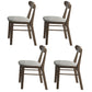Modern 1/4/5/7 Pieces Furniture Stone Rectangle Dining Table Set in White 4 Grey Chairs Clearhalo 'Dining Room Sets' 'Dining Tables & Seating' 'dining_room_set' 'furn' 'furn_dining_room_set' 'Furniture' 'Kitchen & Dining Furniture' 6612446