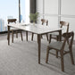 Modern 1/4/5/7 Pieces Furniture Stone Rectangle Dining Table Set in White Clearhalo 'Dining Room Sets' 'Dining Tables & Seating' 'dining_room_set' 'furn' 'furn_dining_room_set' 'Furniture' 'Kitchen & Dining Furniture' 6612448