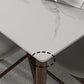 Modern 1/4/5/7 Pieces Furniture Stone Rectangle Dining Table Set in White Clearhalo 'Dining Room Sets' 'Dining Tables & Seating' 'dining_room_set' 'furn' 'furn_dining_room_set' 'Furniture' 'Kitchen & Dining Furniture' 6612452