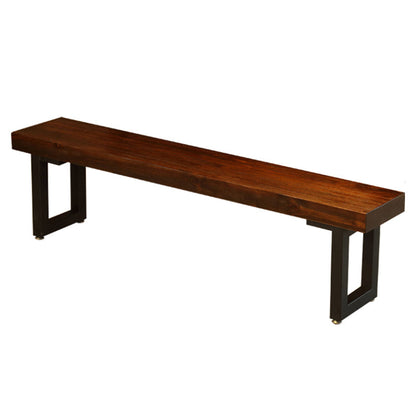 Industrial 1/2/3/4/5 pezzi mobili sedie da pranzo a rettangolo in legno massiccio impostati in marrone