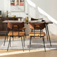 Juego de comedor industrial 1/5/6/7 PCS Mesa de comedor de madera maciza y sillas sin brazos