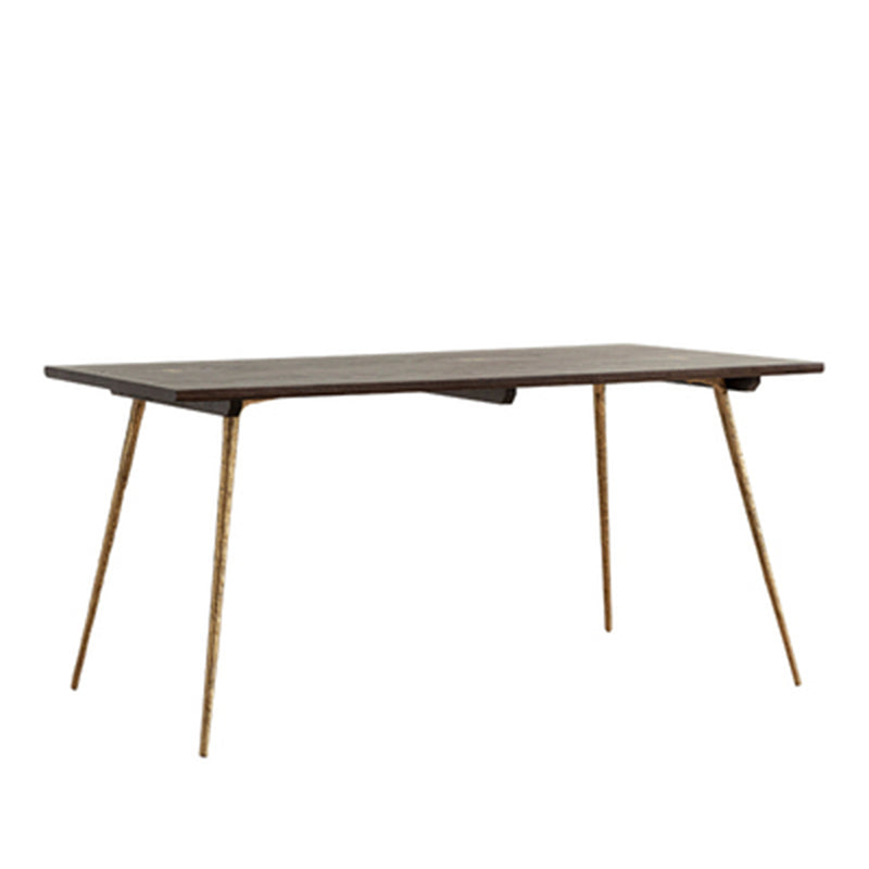 Juego de comedor industrial 1/5/6/7 PCS Mesa de comedor de madera maciza y sillas sin brazos