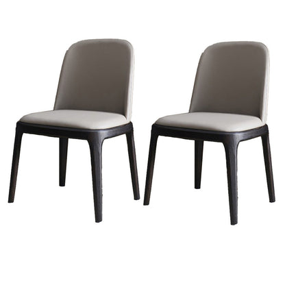 Industrial 1/2/5/7 Pieces Furniture Solid Wood Rectangle Dining Chairs Set in Black 2 Grey Chairs Clearhalo 'Dining Room Sets' 'Dining Tables & Seating' 'dining_room_set' 'furn' 'furn_dining_room_set' 'Furniture' 'Kitchen & Dining Furniture' 6612617