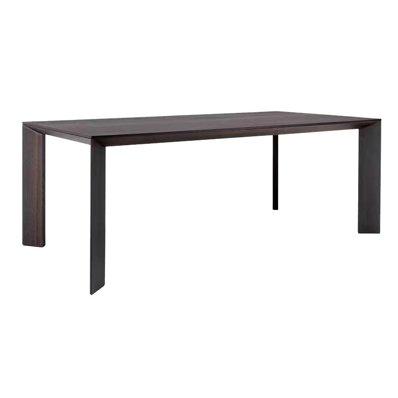 Industrial 1/2/5/7 Pieces Furniture Solid Wood Rectangle Dining Chairs Set in Black Clearhalo 'Dining Room Sets' 'Dining Tables & Seating' 'dining_room_set' 'furn' 'furn_dining_room_set' 'Furniture' 'Kitchen & Dining Furniture' 6612621