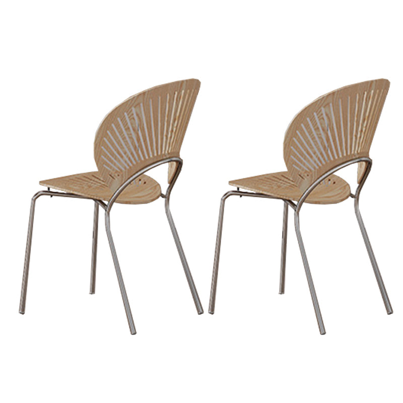 Industrial 1/2/5 Pieces Furniture Solid Wood Rectangle Dining Chairs Set in Natural 2 Wood Chairs Clearhalo 'Dining Room Sets' 'Dining Tables & Seating' 'dining_room_set' 'furn' 'furn_dining_room_set' 'Furniture' 'Kitchen & Dining Furniture' 6612643