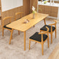 Juego de comedor moderno 1/4/5/6/7 PCS Mesa de comedor de madera maciza rectángulo y sillas sin brazos