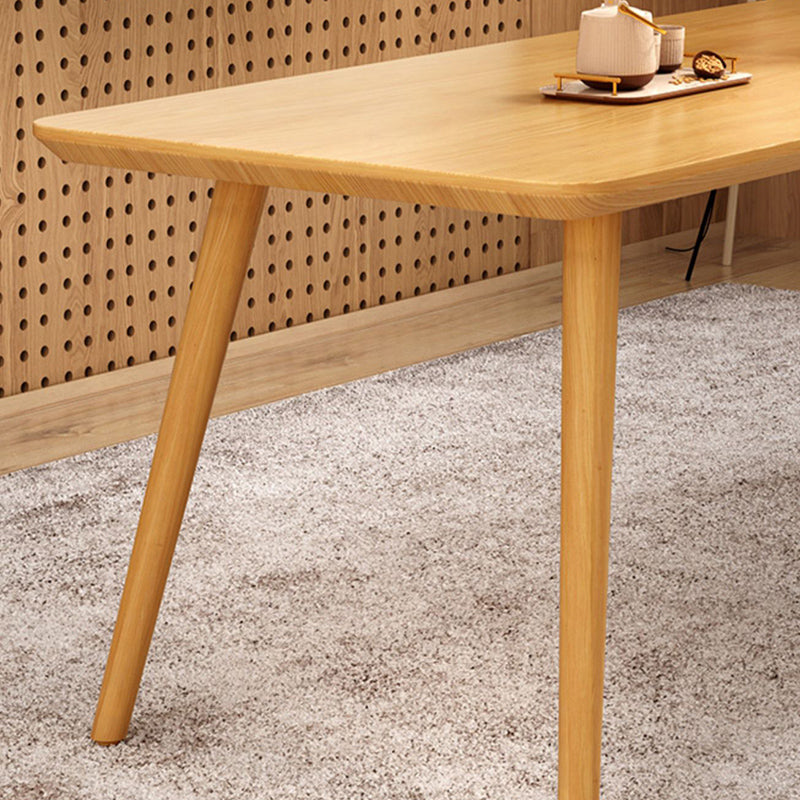 Juego de comedor moderno 1/4/5/6/7 PCS Mesa de comedor de madera maciza rectángulo y sillas sin brazos
