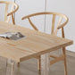 Muebles industriales 1/2/5 muebles de madera sólida rectángulo de comidas en natural