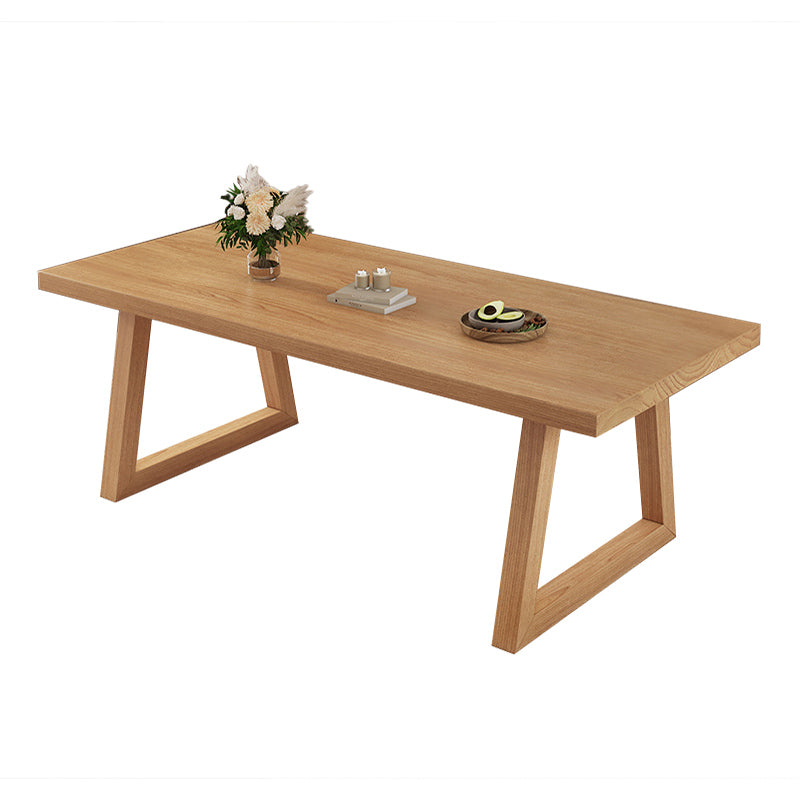 Moderne eetgelegenheid 1/3/4/5/6/7 PCS Massieve houten eettafel en stoelen in natuurlijk
