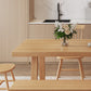 Moderne eetgelegenheid 1/3/4/5/6/7 PCS Massieve houten eettafel en stoelen in natuurlijk