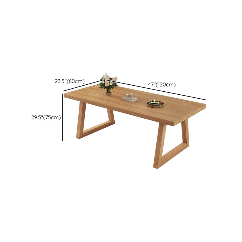 Moderne eetgelegenheid 1/3/4/5/6/7 PCS Massieve houten eettafel en stoelen in natuurlijk