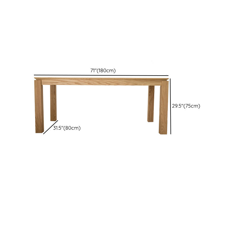 Mobili contemporanei 1/4/5 mobili rettangolo in legno massiccio set in naturale