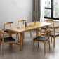 Industrial 1/2/7 Pieces Furniture Solid Wood Rectangle Dining Set in Natural