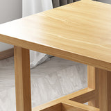 Industrial 1/2/7 Pieces Furniture Solid Wood Rectangle Dining Set in Natural