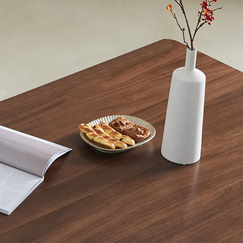 Ensemble de restauration moderne 1/3/4/5 PCS Table et chaises à manger en bois massif rectangle