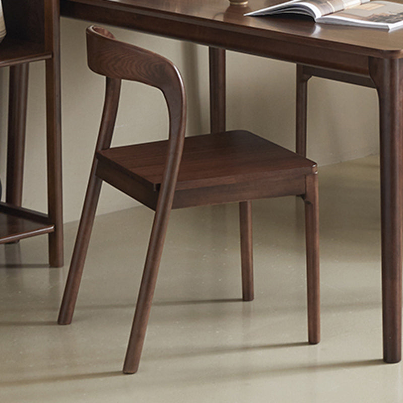 Ensemble de restauration moderne 1/3/4/5 PCS Table et chaises à manger en bois massif rectangle