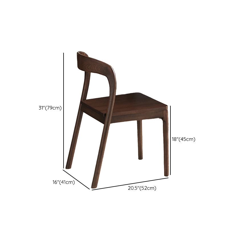 Ensemble de restauration moderne 1/3/4/5 PCS Table et chaises à manger en bois massif rectangle