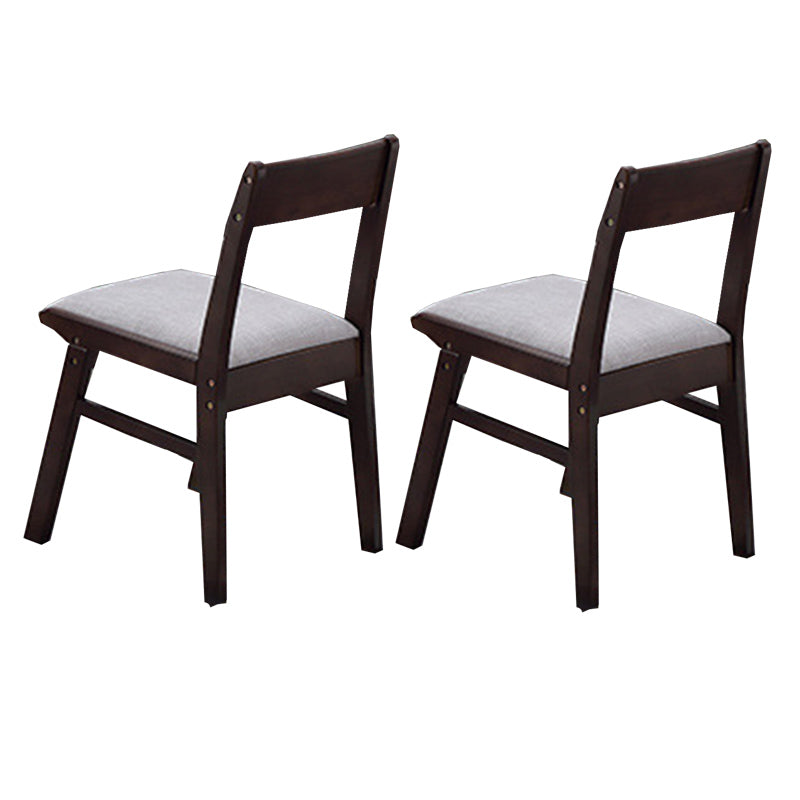 Traditionnelle 1/2/5/6 Pièces meubles en bois massif Rectangle Table à manger en marron