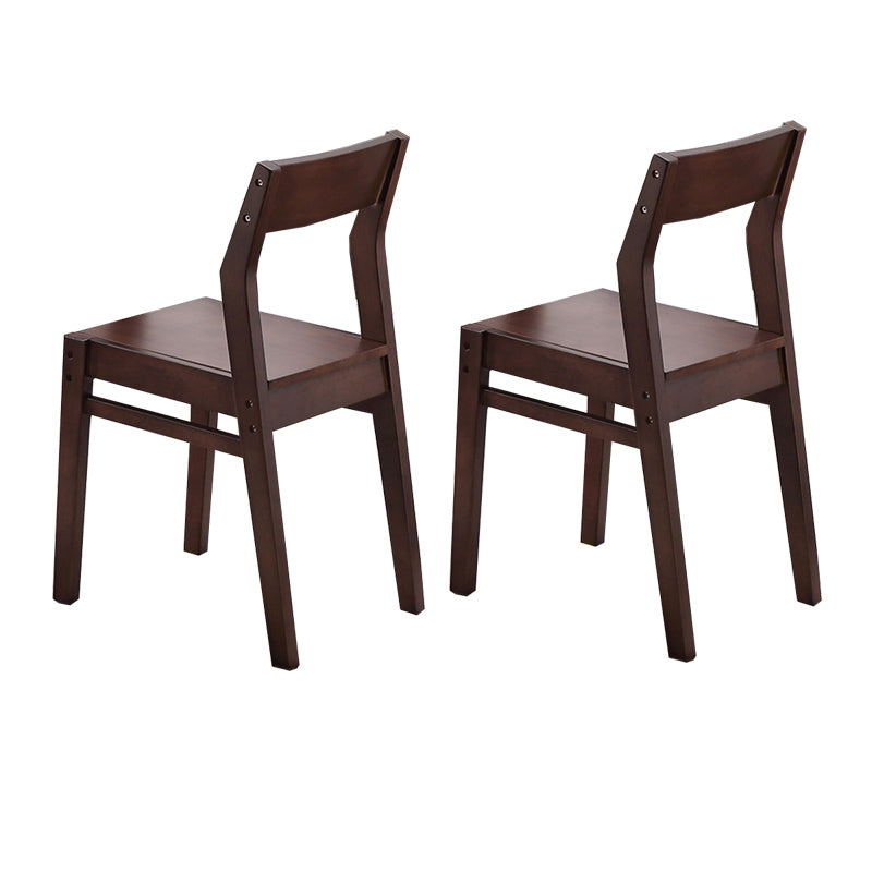 Traditionnelle 1/2/5/6 Pièces meubles en bois massif Rectangle Table à manger en marron