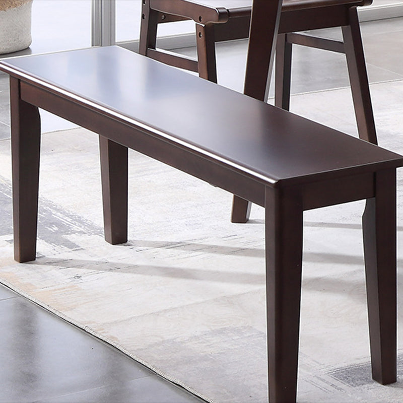 Traditionnelle 1/2/5/6 Pièces meubles en bois massif Rectangle Table à manger en marron