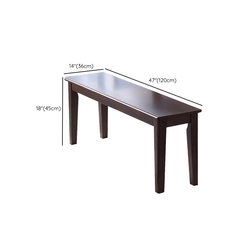 Traditionnelle 1/2/5/6 Pièces meubles en bois massif Rectangle Table à manger en marron