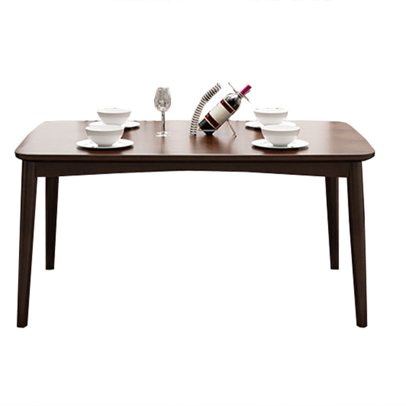 Eigentijds 1/2/5/7 stukken meubels rechthoek vaste houten eetkamer set voor huis