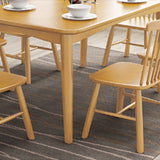 Contemporain 1/2/5/7 pièces meubles rectangle Rectangle en bois massif salle à manger pour la maison