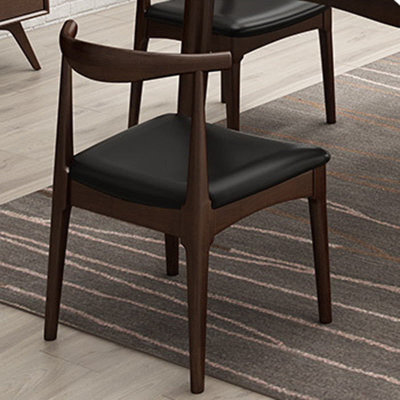 Eigentijds 1/2/5/7 stukken meubels rechthoek vaste houten eetkamer set voor huis